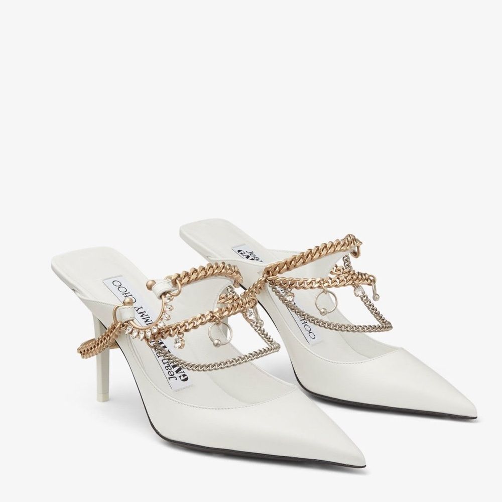 Jimmy Choo JEAN PAUL GAULTIER Bing 90MM Mules size 37.5